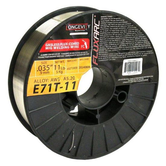 2 10lb .035" HTP Flux Cored E71T-11 Gasless Steel Mig Wire core Made in USA 