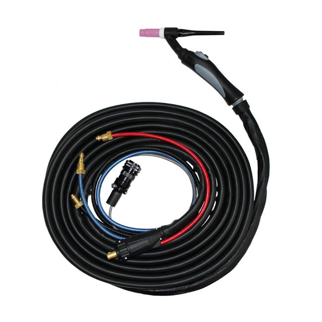 WP-24WF Flexible TIG Welding Torch Head Body 180Amp Water-Cooled 